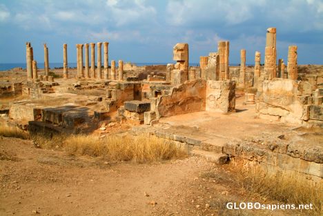 Postcard Ptolemais - ancient Greek city, which became Roman