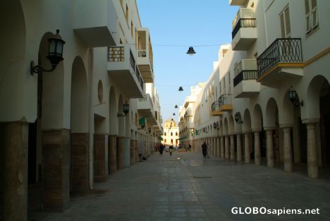 Postcard Benghazi - Italianate town in Libya