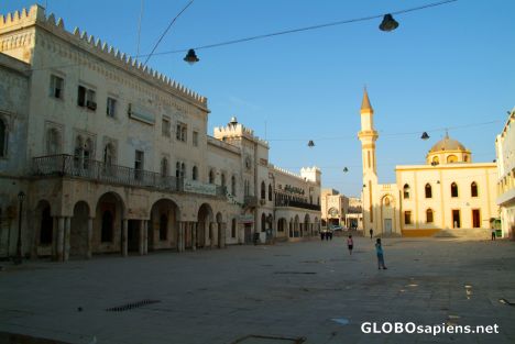 Postcard Benghazi - a beautiful square