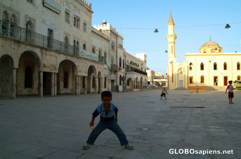 Postcard Benghazi - a little Libyan