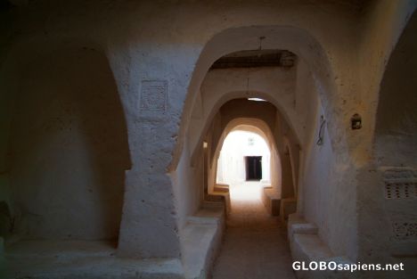 Postcard Ghadames - an arched passage