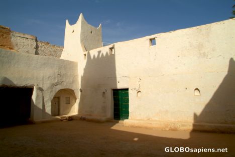 Postcard Ghadames - little square in the old town