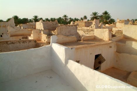 Postcard Ghadames - a morning on the roof