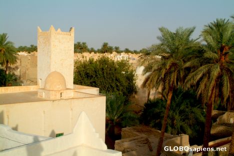 Postcard Ghadames - a curious tower