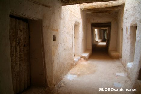 Postcard Ghadames - another passage with skylights
