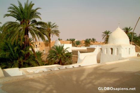 Postcard Ghadames - a view from a roof