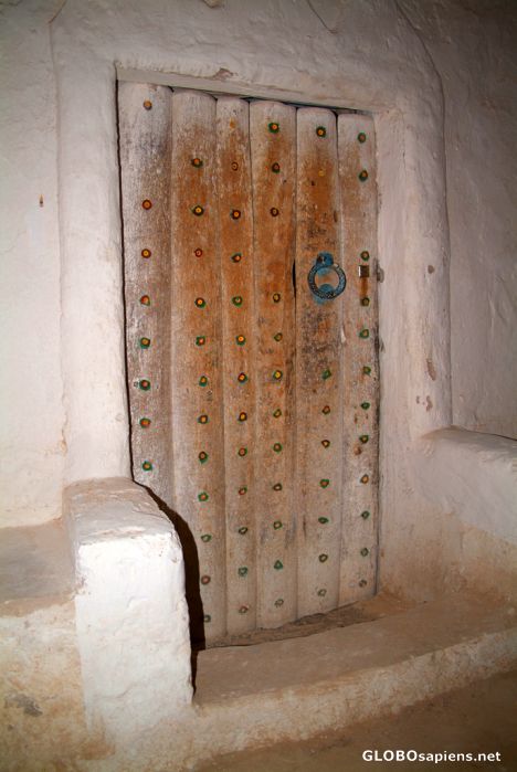 Postcard Ghadames - a typical door