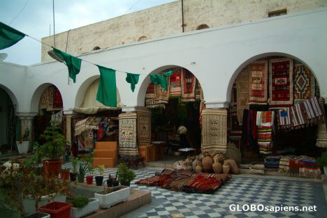 Postcard Tripoli - souk's courtyard