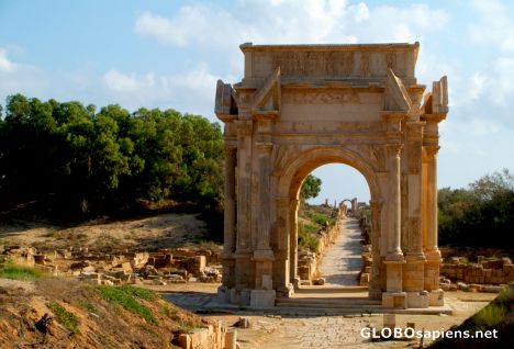 Postcard Leptis Magna (LY) - main entry