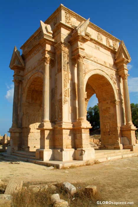 Postcard Leptis Magna (LY) - the Arch of Septimus Severus