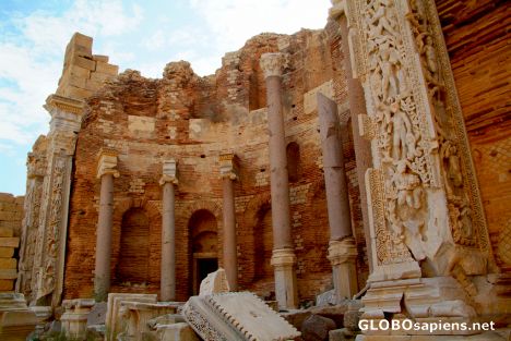 Postcard Leptis Magna (LY) - Severus Basilica
