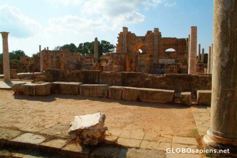 Postcard Leptis Magna (LY) - Hadrian's Baths - room 1