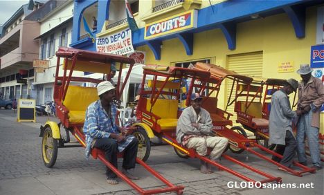 Postcard Rickshaws from Antsirabe