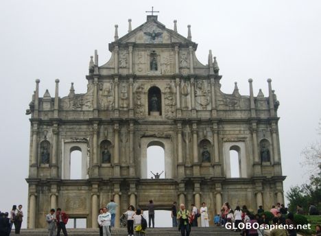 Postcard St Paul ruins @ Macau