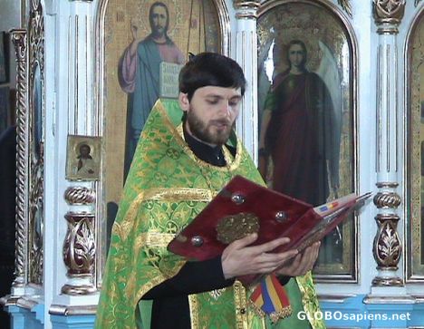 Postcard Orthodox priest