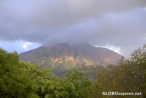 Postcard Soufriere Hills Volcano