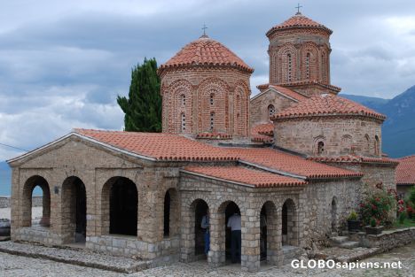 Postcard Sveti Naum monastery