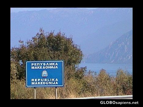 Postcard The road to Macedonia