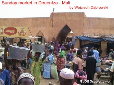 Postcard Sunday market in Douentza - Mali