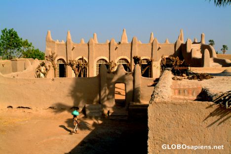 Postcard Mosque in Old Mopti