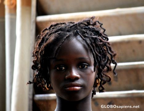 Postcard The most beautiful girl in Mali..