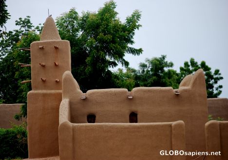 Postcard A mosque in Mali