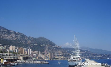 Postcard Monaco harbour