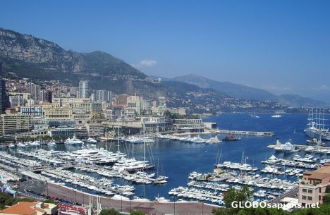 Postcard The harbour in Monaco