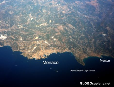 Postcard Monaco Aerial