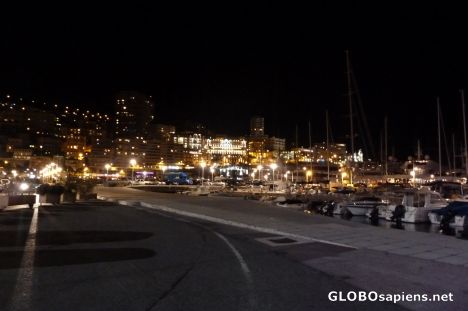 Postcard Monaco at night