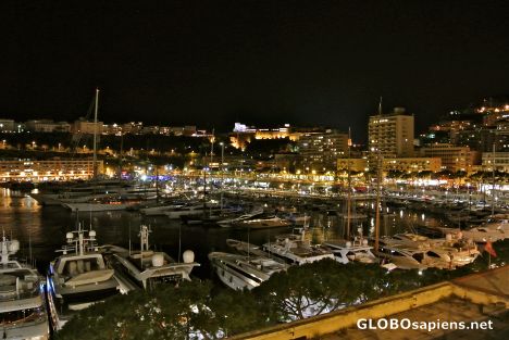 Postcard Monaco at night 2