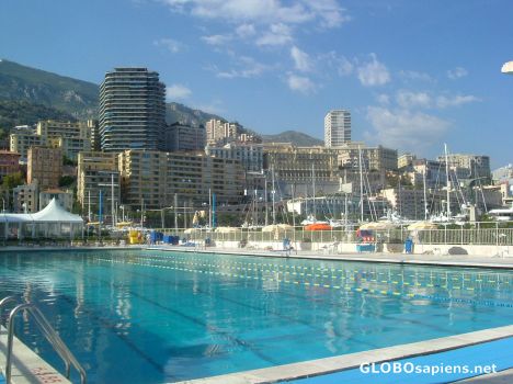 Postcard Pool in Monte Carlo Harbour