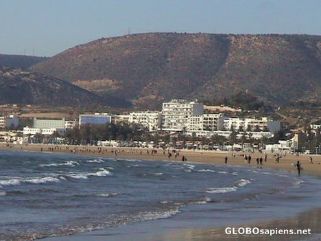 Postcard The beach in Agadir