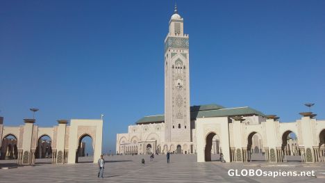 Postcard Hassan II mosque