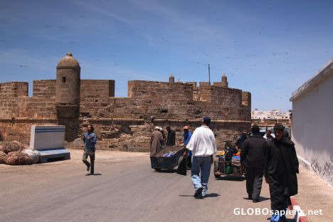Postcard Outside the medina walls
