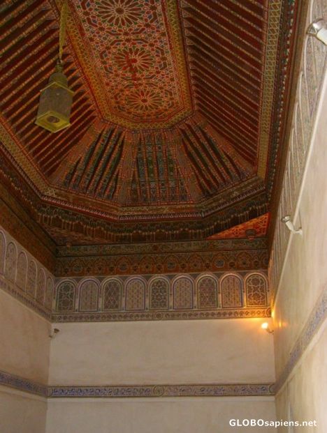Postcard Bahia Palace - ceiling 3