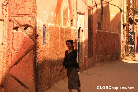 Postcard Girl in the medina