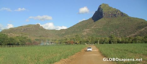 Postcard Country landscape of Mauritius