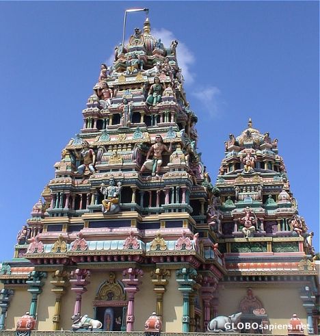 The tower of Hindu Temple