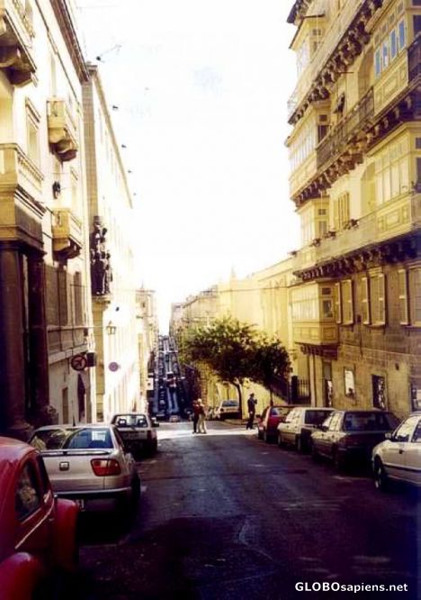 Postcard Valletta Street
