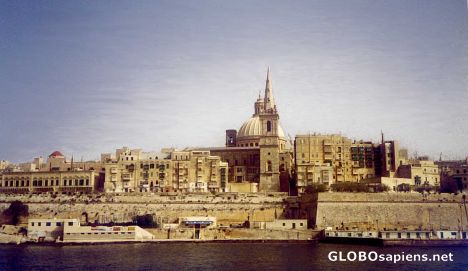 Postcard Valletta from the Sea
