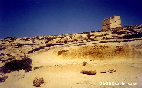 Postcard Gozo Blockhouse
