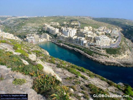 Postcard View of Xlendi Bay, Gozo