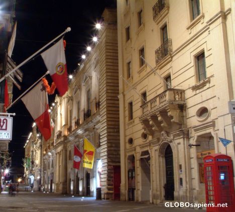 Postcard Valletta - main street