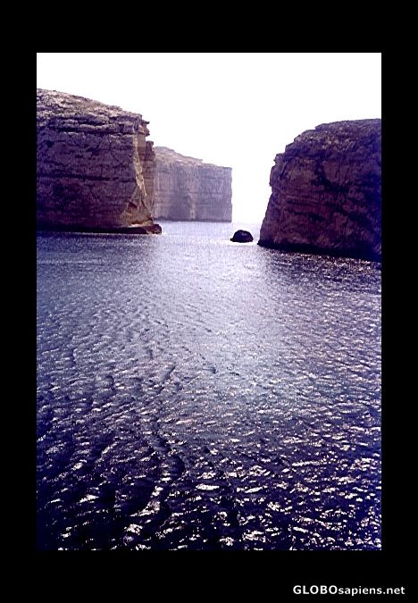 Postcard Cliffs of Gozo Island
