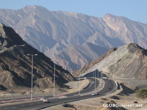 Postcard highway in the desert