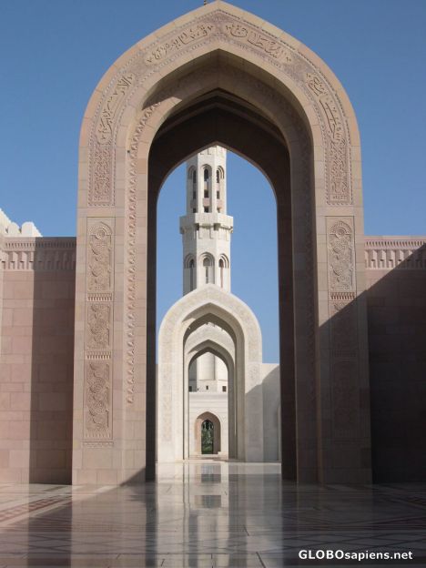 Postcard Quaboos Mosque Oman