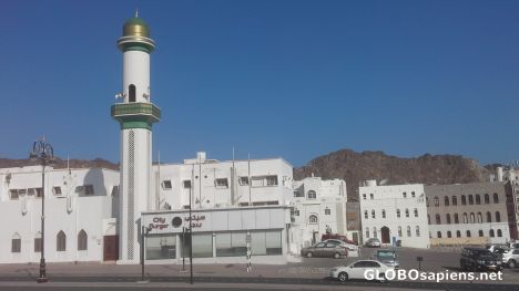 Postcard Mosque near the port