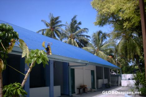 Postcard Maldivian local school