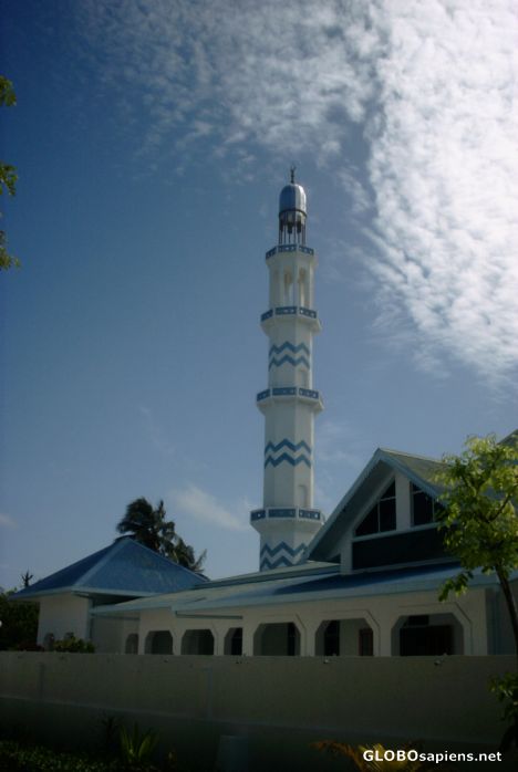 Postcard Malediven mosque